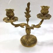Pair of candelabra bronze rocaille