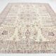 9x12 Faded Beige Large Area Vintage Persian Rug, 277x354 Cm
