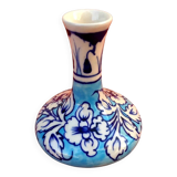 Ceramic vase with floral decoration Height: 100mm Diameter (at the neck): 30mm In