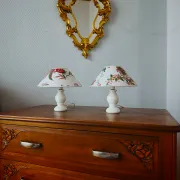 Pair of vintage alabaster lamps