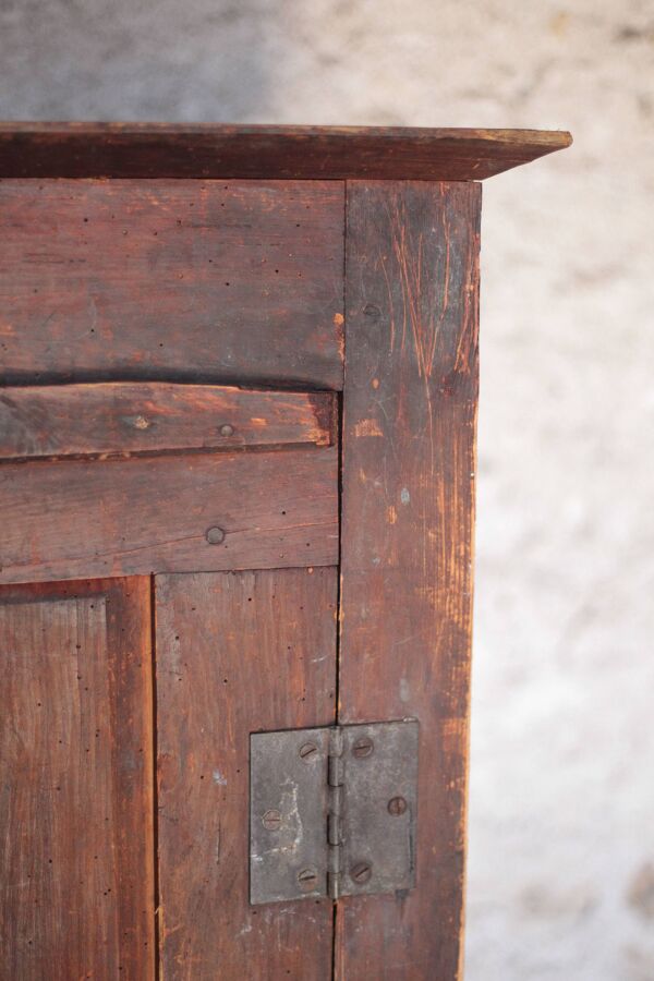 Meuble bois ancien 1 porte, meuble de rangement, bonnetière, meuble de cuis
