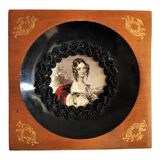 Wall frame portrait woman Empire style