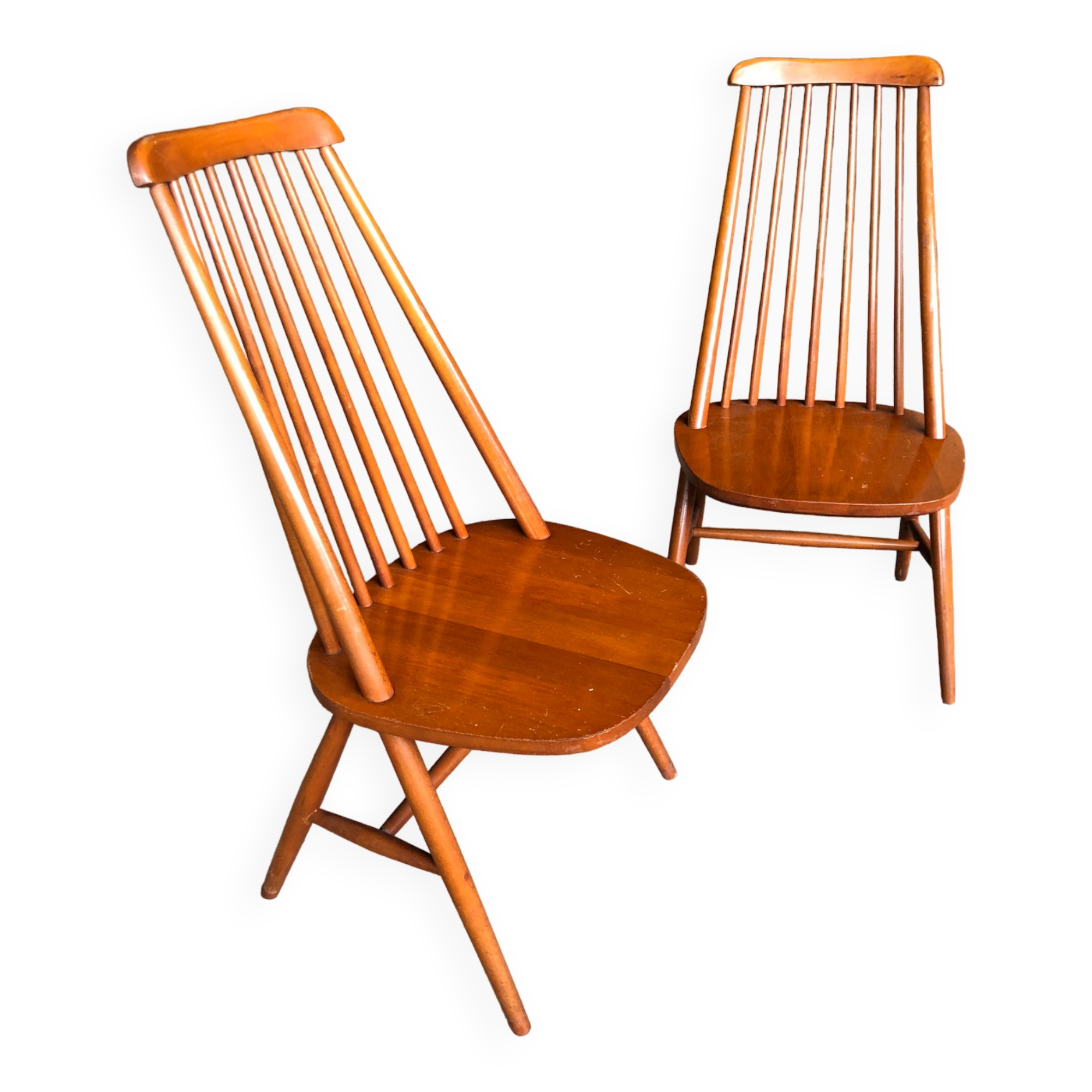 Elegant lounge chairs, 1955, set of 2