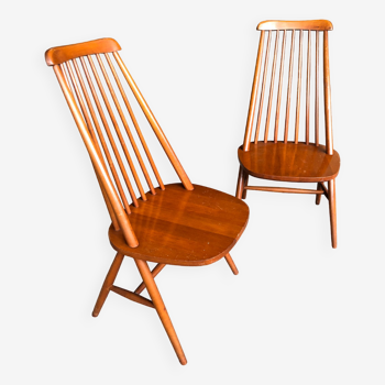 Elegant lounge chairs, 1955, set of 2
