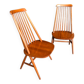 Elegant lounge chairs, 1955, set of 2