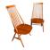 Elegant lounge chairs, 1955, set of 2