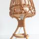 Midcentury Bamboo and Rattan Table Lamp, Attributed to Louis Sognot