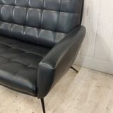 3-seater sofa and 2 vintage armchairs feet compass