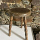 Tabouret en bois tripode