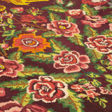 Handwoven Vintage Flatweave Black Kilim 202 cm x 320 cm - 23442