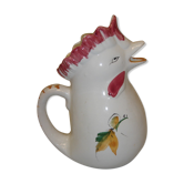 Pichet coq, céramique émaillée Italie
