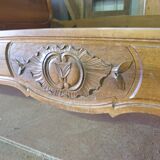 Walnut bed frame - Louis Philippe style