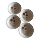 4 Sarreguemines “Chardons” soup plates
