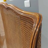 Louis XV style double cane basket bed, mid-20th century