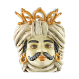 Male beige crown vase