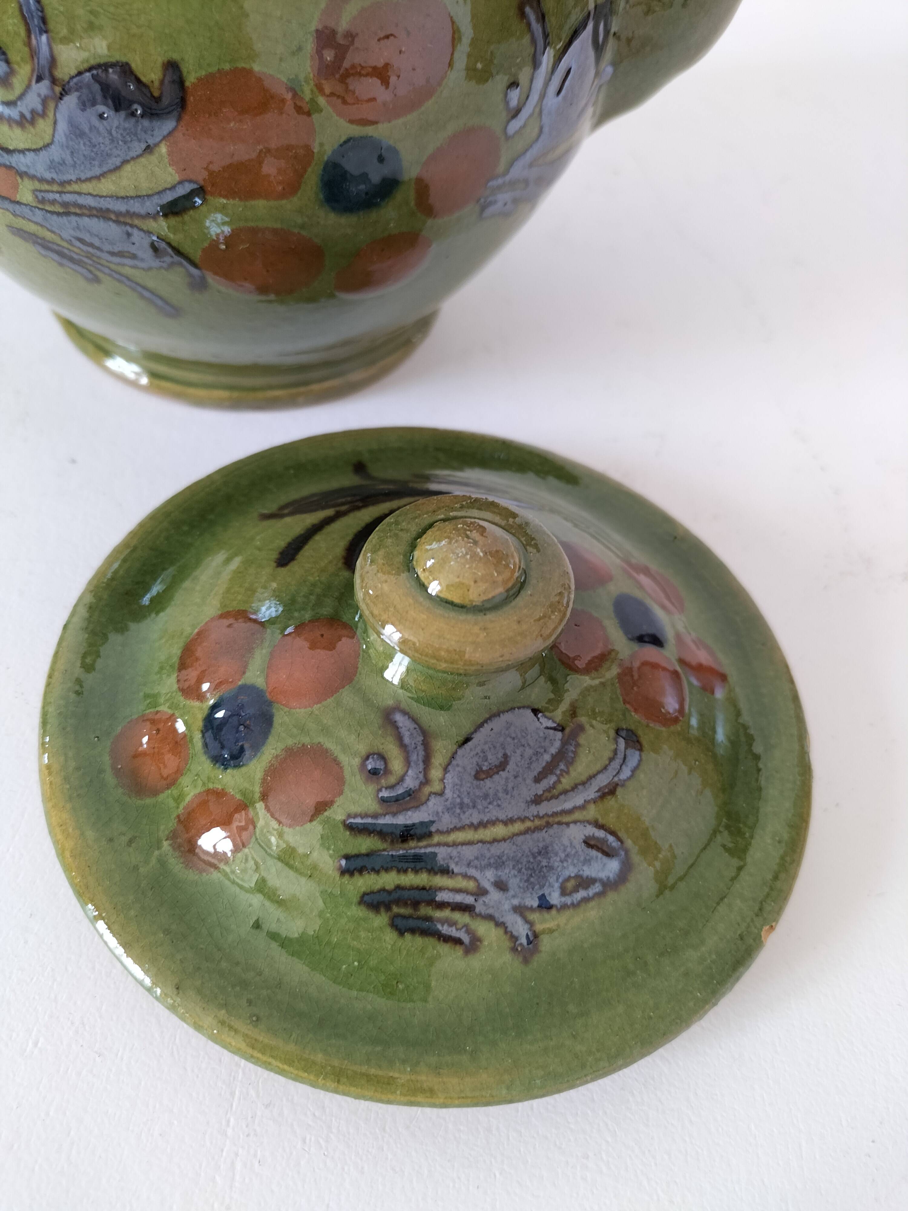 Vintage glazed stoneware jug