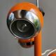 Vintage Space Age 70s Pendant Light – 3 Adjustable Spotlights – Orange