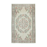 Handwoven distressed anatolian beige rug 163 cm x 268 cm