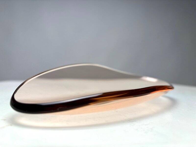 Mid-Century Cut Glass Ashtray attributed to Max Ingrand for Fontana Arte, Italy, 1950s