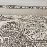 19th century engraving / Plan of Paris / Plan of Visscher