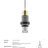 Lampe en céramique artisanale Casalto Vienna – Luminaire design unique