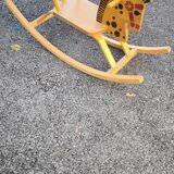 Vintage wooden rocking horse