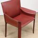 Vintage De Couro leather upholstered armchair, 1980s