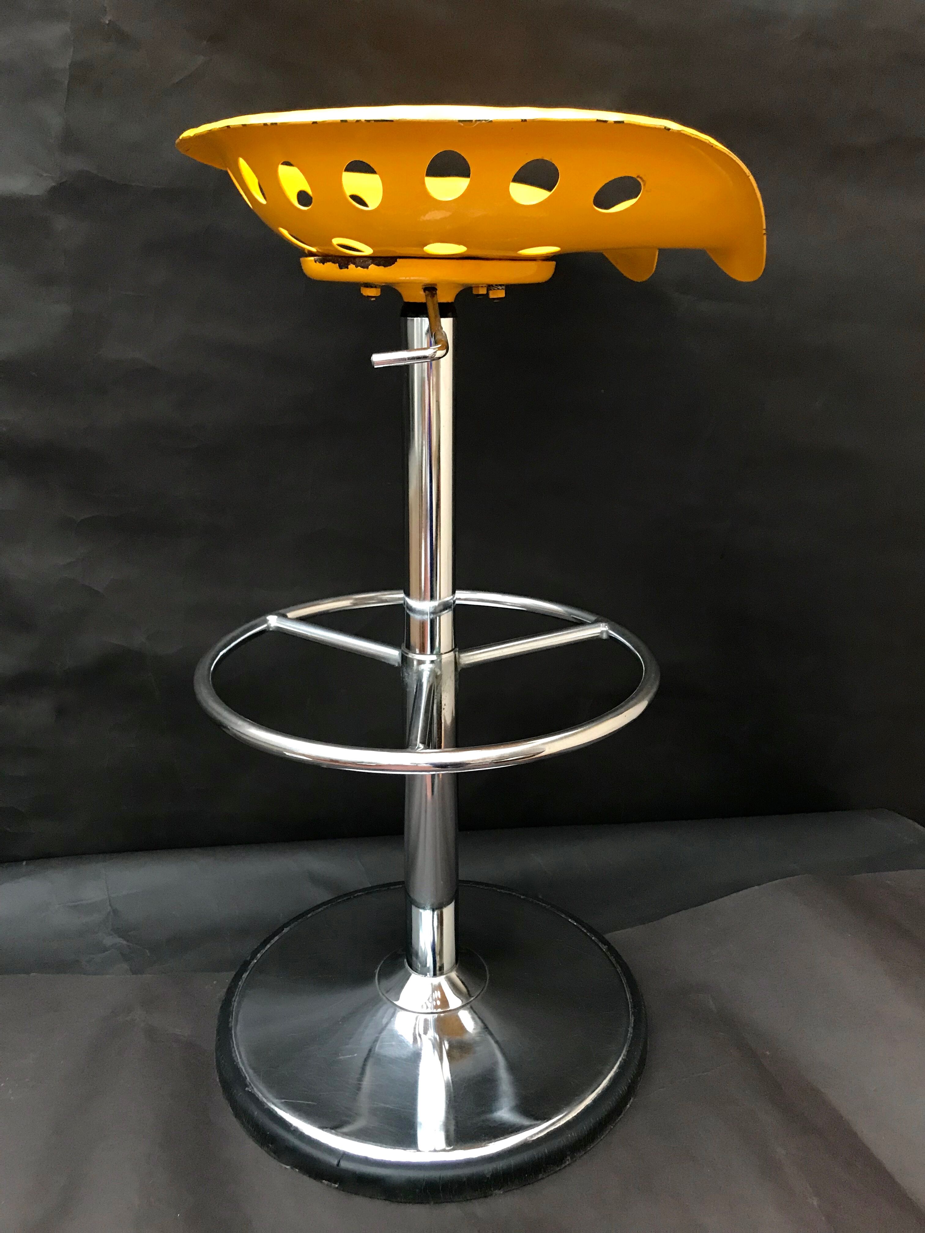 Bar stool "tractor" by Etienne Fermigier for Mirima 1971