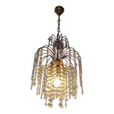 70s Hollywood Regency Crystal Chandelier
