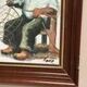Original Swedish Oil on Canvas “Basket Weaving” Signed & Framed 27 × 33cm