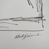 Alberto GIACOMETTI: Bust of a man - Signed lithograph