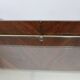 1950s Organic Italian Sideboard with Glass Top and 4 Drawers