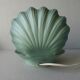 Ceramic shell lamp and opaline, 80s