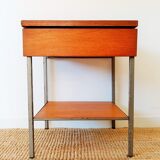 Vintage boarding school bedside table