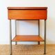 Vintage boarding school bedside table