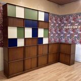 Large modular bookcase designed in the 1950s.