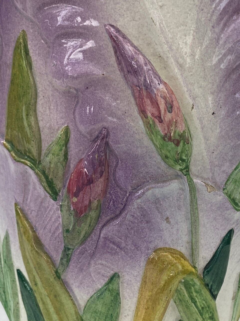 VASE STYLISE IRIS VALLAURIS