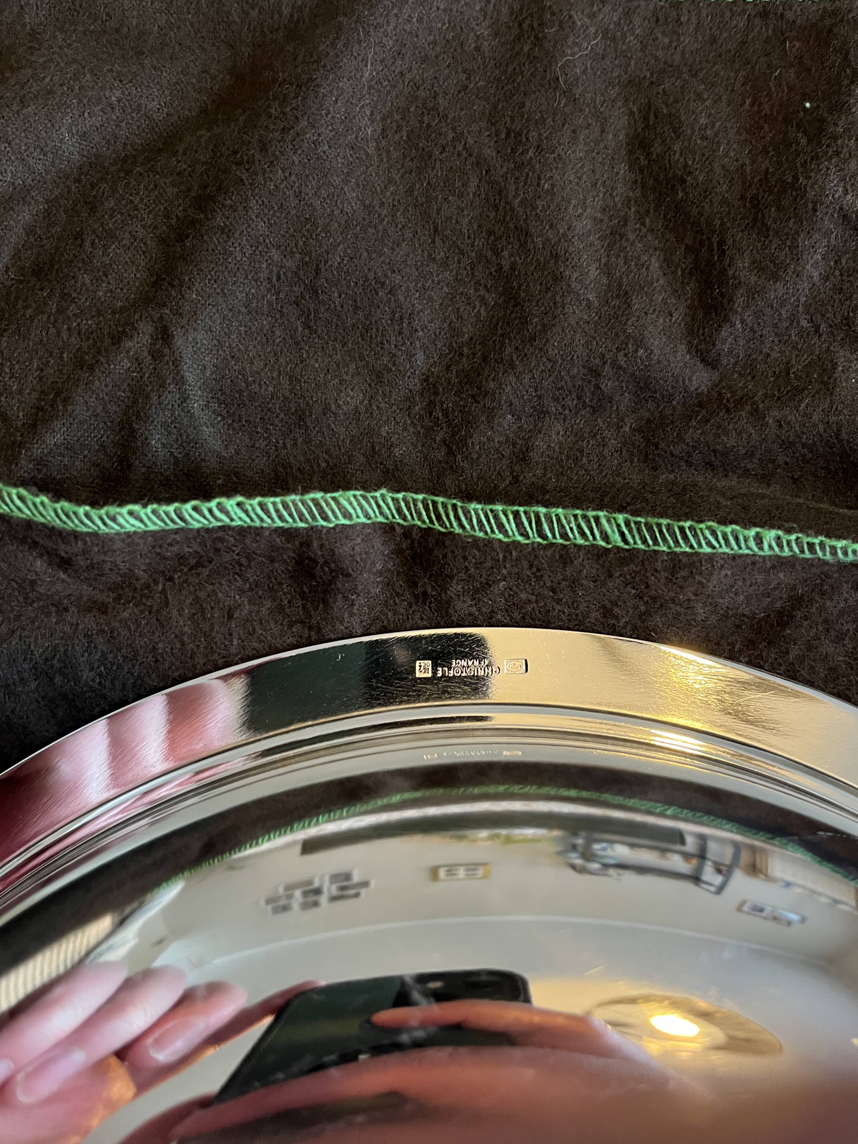 Christolfe silver vegetable dish