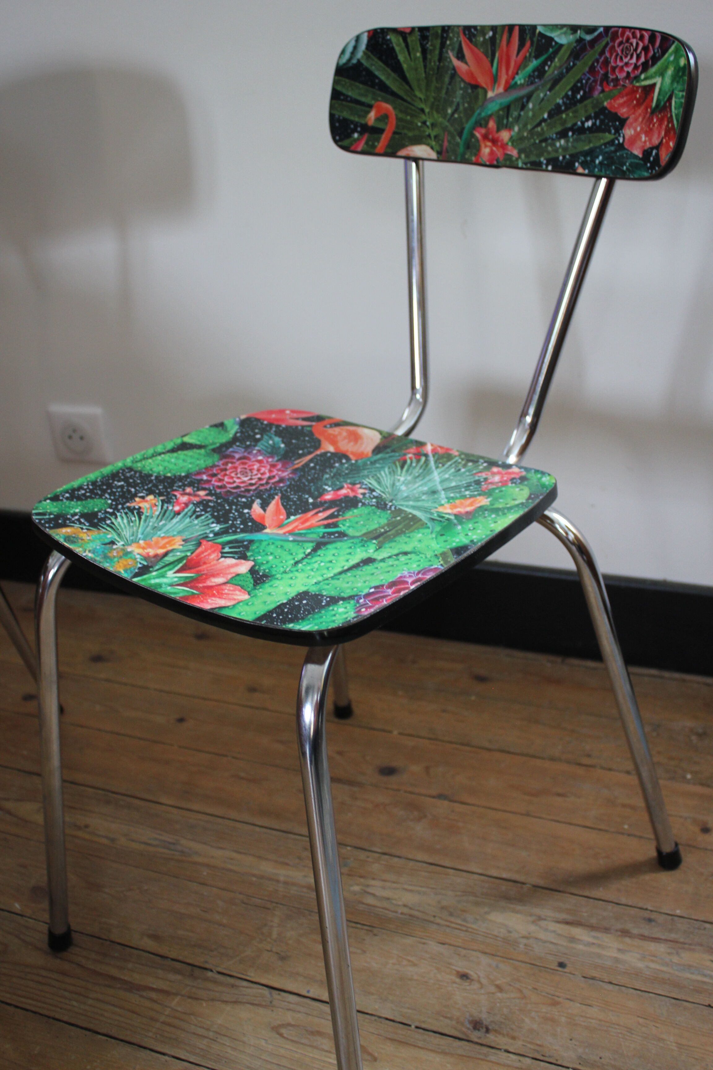 Lot chaises formica rénovée