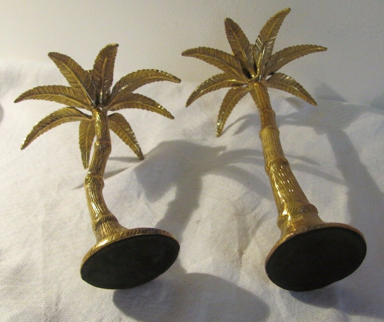 Pair of candlesticks - & Klevering - Palm trees - tropical atmosphere-