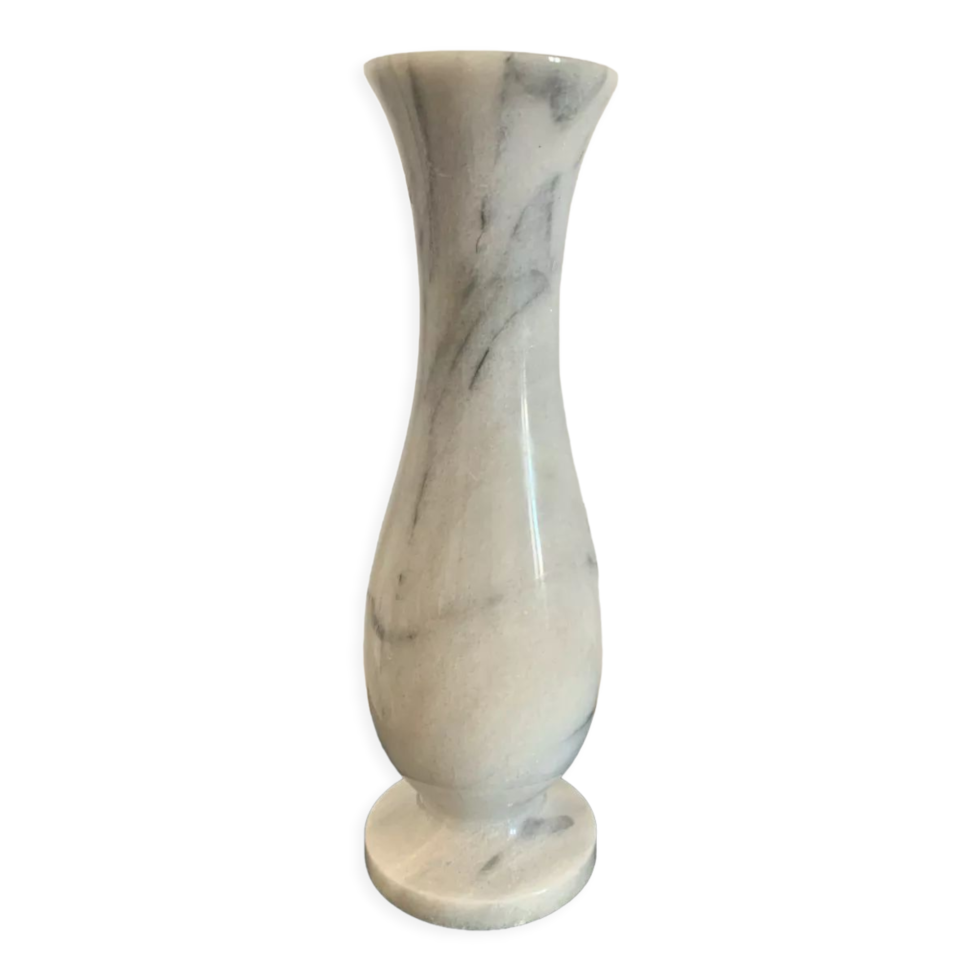Vintage grey marble candle holder