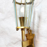 Vintage brass wall sconce