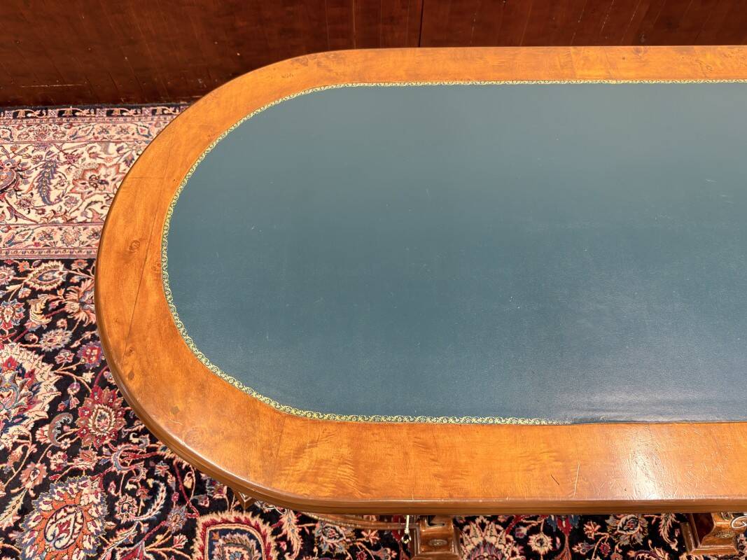 Antique French Louis XIV Oval Writing Desk