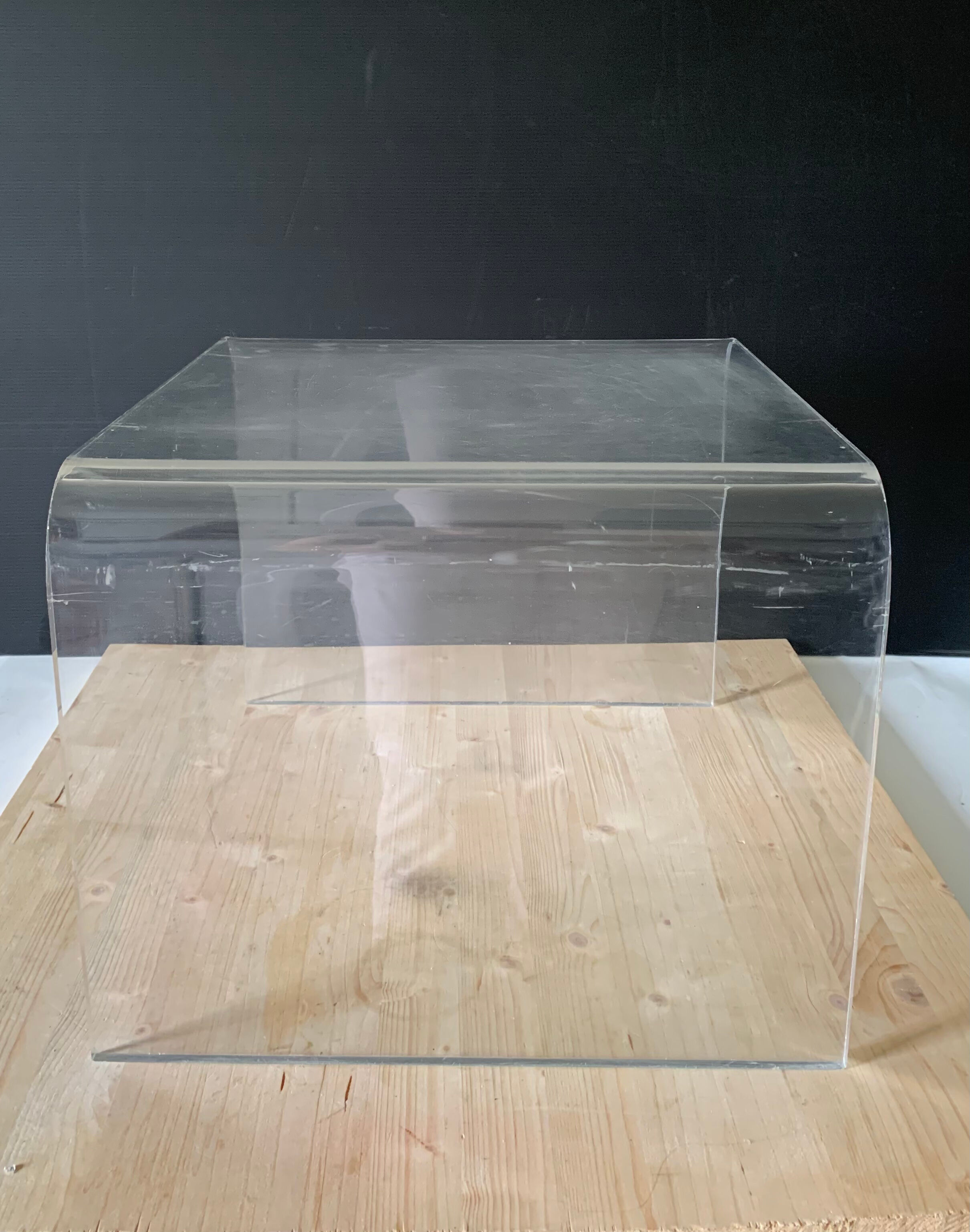 Plexiglass bedside table