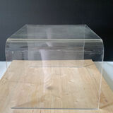 Plexiglass bedside table