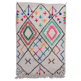 Carpet Beni Ouarain patterns Azilal 125x185 cm