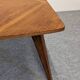 Modernist coffee or side table in oak marquetry, France 1960.