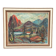Original Mid Century Swedish Oil On Canvas – “Hut Between Hills” By B. Elvsfedt – 1962 – Vintage & Framed – 83 × 70 Cm (32.7" × 27.6")