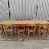 Farmhouse table turned foot and light wood 250cm