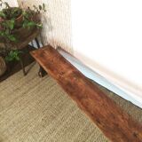 Solid oak school bench